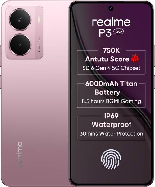 realme P3 5G (Nebula Pink, 256 GB)