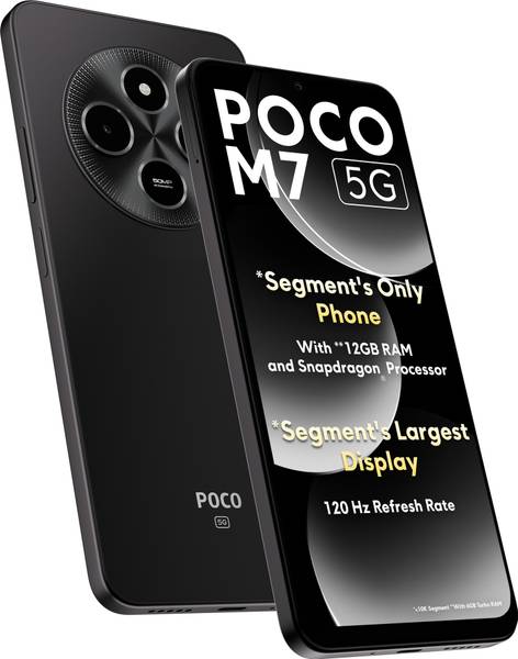 POCO M7 5G (Satin Black, 128 GB)