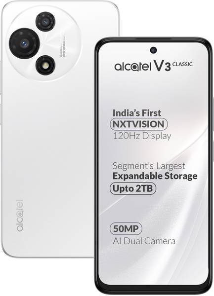 Alcatel V3 Classic 5G (Halo White, 128 GB)