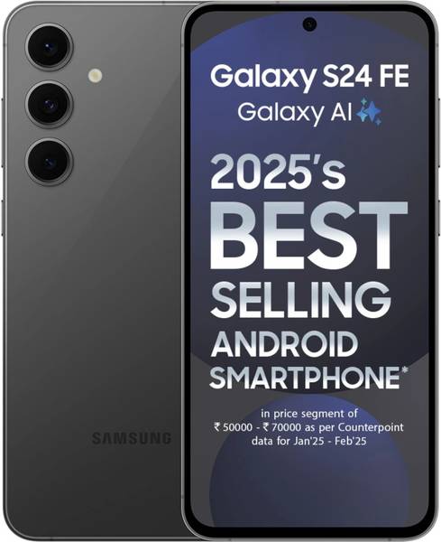 Samsung Galaxy S24 FE 5G (Graphite, 128GB) – ₹49,999
