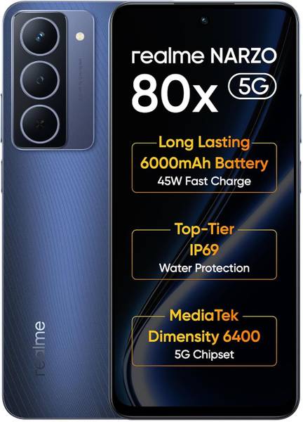 realme Narzo 80x 5G (Deep Ocean, 128 GB)