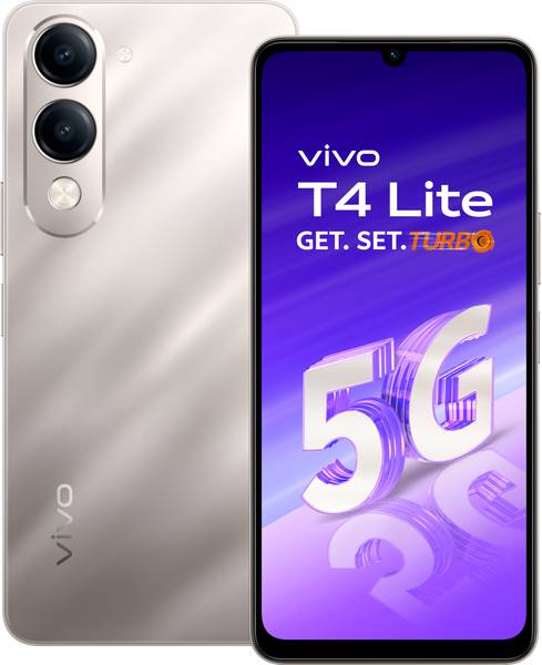 vivo T4 Lite 5G Charger in the Box (Titanium Gold, 128 GB)