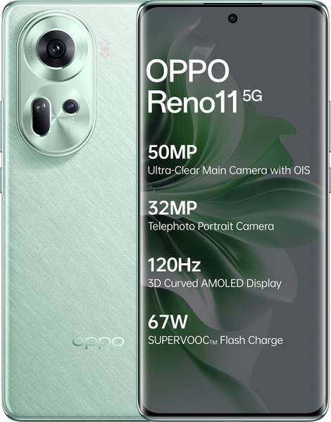 OPPO Reno 11 5G (Wave Green, 128 GB)