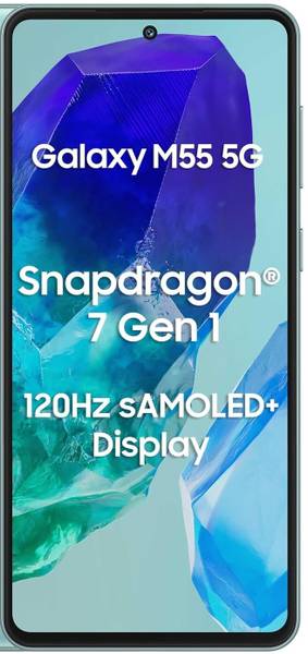 SAMSUNG Galaxy M55 5G (Light Green, 256 GB)
