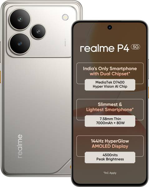 realme P4 5G (Steel Grey, 256 GB)