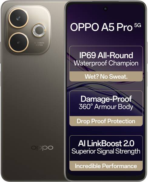 OPPO A5 Pro 5G (Mocha Brown, 128 GB)