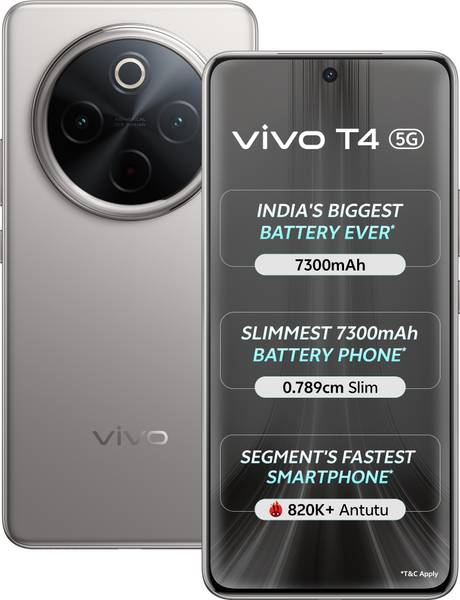 vivo T4 5G (Phantom Grey, 128 GB)