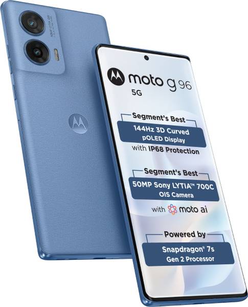 MOTOROLA G96 5G (Pantone Ashleigh Blue, 256 GB)