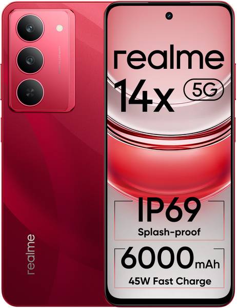 realme 14x 5G (Jewel Red, 128 GB)