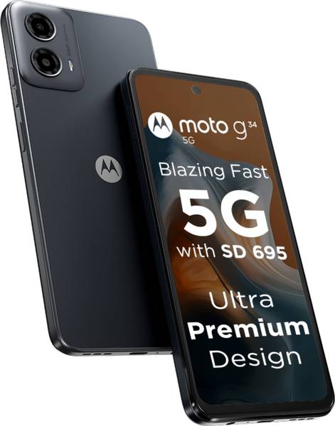 MOTOROLA G34 5G (Charcoal Black, 128 GB)