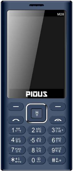 Pious M28 Keypad Mobile Phone 2.8 inch Display With 3000 mAh Big Battery & 2 MP Camera