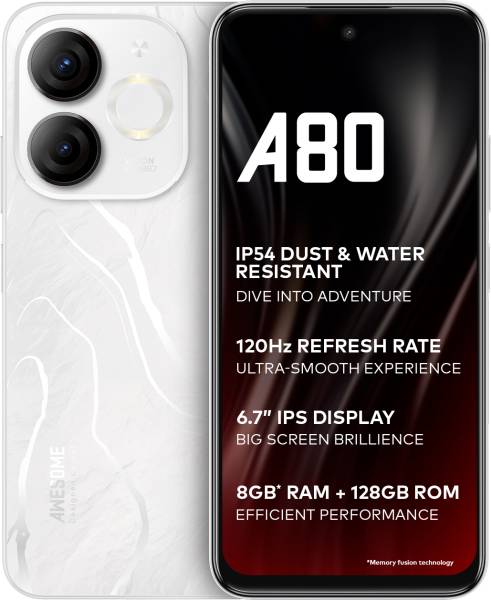 itel A80 (Glacier White, 128 GB)