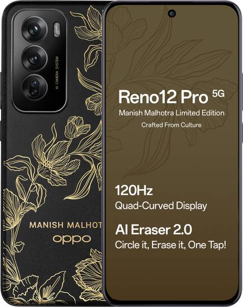 OPPO Reno 12 Pro 5G (Manish Malhotra Limited Edition, 256 GB)