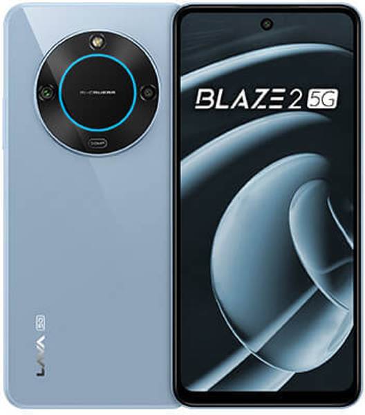 LAVA Blaze 2 5G (Glass Blue, 64 GB)