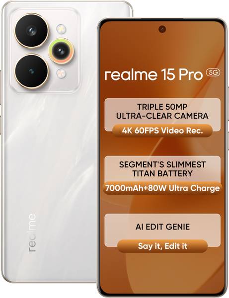 realme 15 Pro 5G (Flowing Silver, 256 GB)