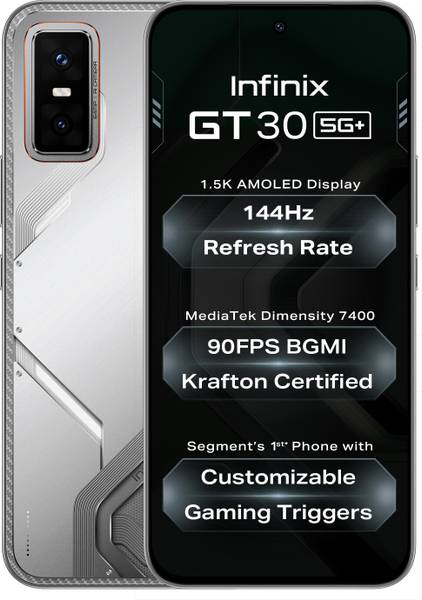 Infinix GT 30 5G+ Blade White 128 (Blade White, 128 GB)