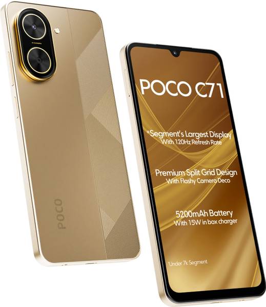 POCO C71 (Desert Gold, 128 GB)
