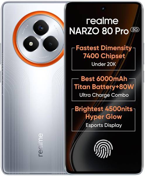realme Narzo 80 Pro 5G (Speed Silver, 256 GB)
