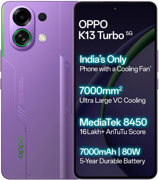 OPPO K13 Turbo 5G (Purple Phantom, 128 GB)