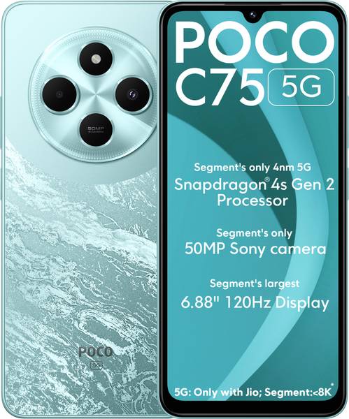 POCO C75 5G (Aqua Bliss, 128 GB)