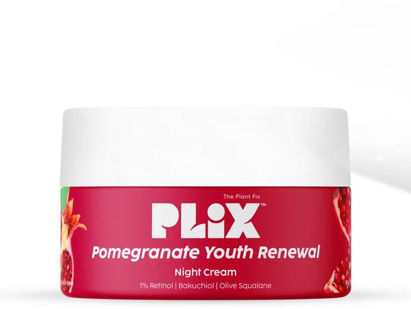 The Plant Fix Plix Pomegranate 1.20% Retinol & 1% Bakuchi Oil Anti Ageing Night Cream