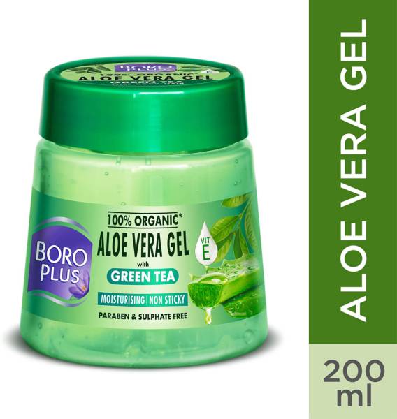 BOROPLUS 100% Organic Aloevera Gel For Face Body & Hair