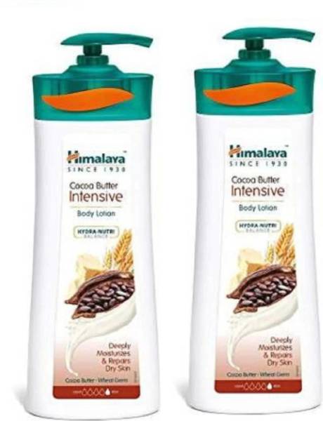 HIMALAYA Cocoa butter intensive Body Lotion & Hydra Nutri Balance 800ml (Pack of 2)