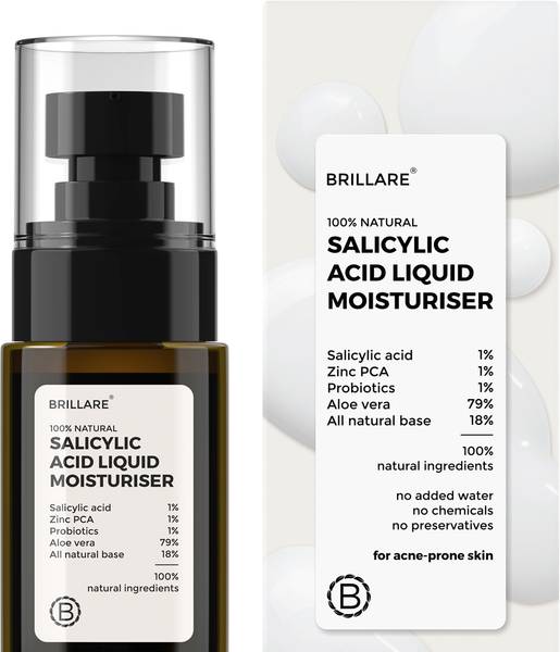 BRILLARE Salicylic Acid Liquid Moisturiser, Removes Dead Skin, Lighten Dark Spots