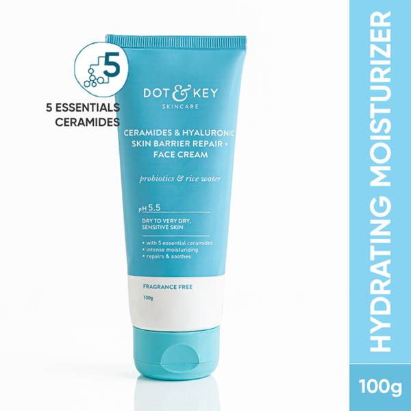 Dot & Key Barrier Repair Hydrating Face Cream With Probiotic & Hyaluronic For Dry Skin