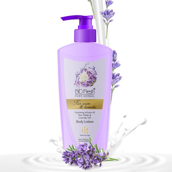 Biofresh Pure Herbal Rice Water & Lavender Body Lotion /Winter Skin Moisturizer/Cream