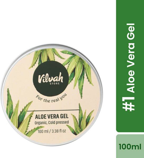 Vilvah Store Aloevera Gel | Hydration boost for skin and Hair | 100g