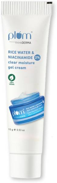 Plum 2% Niacinamide & Rice Water Clear Moisture Gel Cream | Travel Size