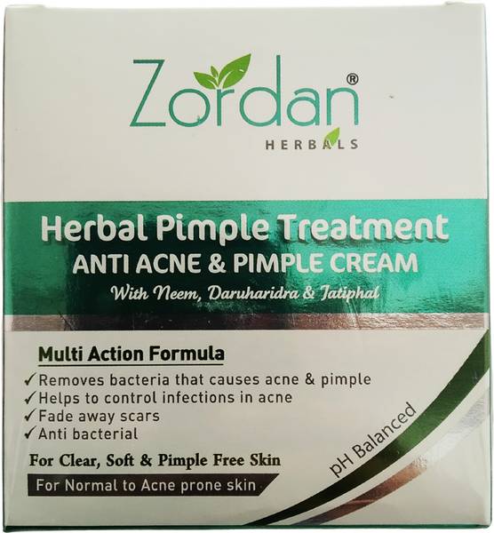 ZORDAN HERBAL PIMPLE TREATMENT ANTI ACNE & PIMPLE CREAM 50+50G