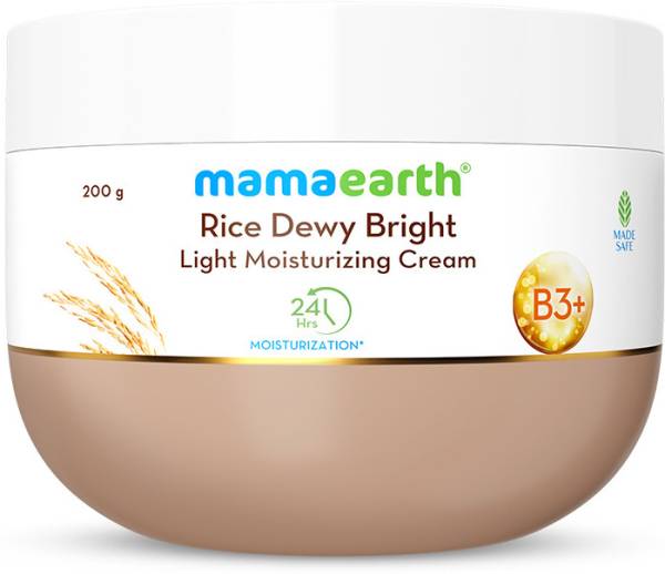 Mamaearth Rice Dewy Bright Light Moisturizing Cream with Rice Water & Niacinamide