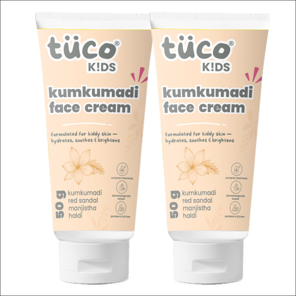 TuCo Kids Kumkumadi Face Cream | Infused Kumkumadi, Red Sandal Majistha & Turmeric