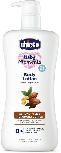 Chicco Baby Body Lotion, Non-sticky, Paraben & Phenoxyethanol Free, 0M+