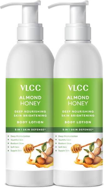 VLCC Almond Honey Nourishing & Brightening Body Lotion- Buy One Get One