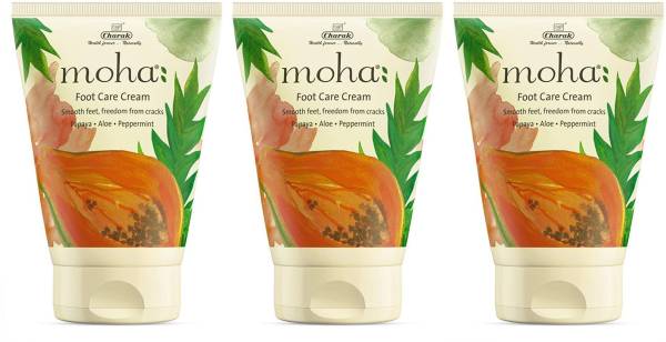 Moha Herbal Foot Care Cream For Rough, Dry and Cracked Heel Repair Cream (Pack of 3)