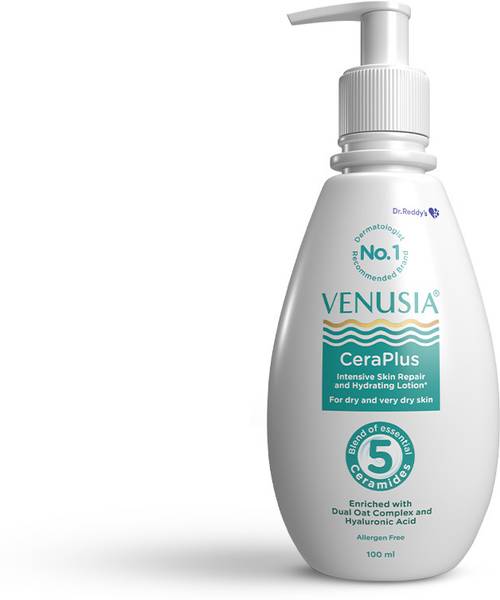 venusia Ceraplus Lotion for Dry Skin - 5 Essential Ceramides for Deep moisturization