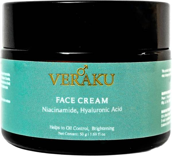 veraku Brightening Face Cream with Niacinamide & Hyaluronic Acid (For Men)