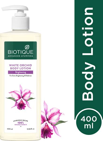 BIOTIQUE White Orchid Brightening Body Lotion | Brightening & Radiance|24H Deep Moisture