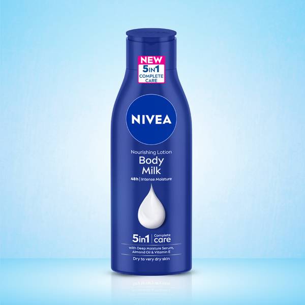 NIVEA Body Lotion for Very Dry Skin, Nourishing Body Milk with 2x Almond Oil, For Men & Women