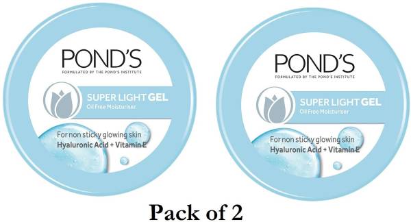 POND's Super Light Gel Non - Sticky Fresh Feel hydrated Glow Moisturiser (Pack of 2)