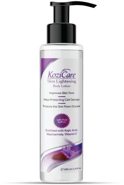 Kozicare Real Saffron Lightening/Brightening Body lotion with Real Saffron, Kojic Acid