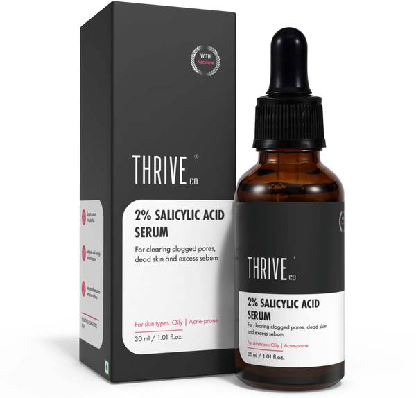 ThriveCo 2% Salicylic Acid Serum for Acne Control, Clogged Pores, Dead Skin, Excess Sebum