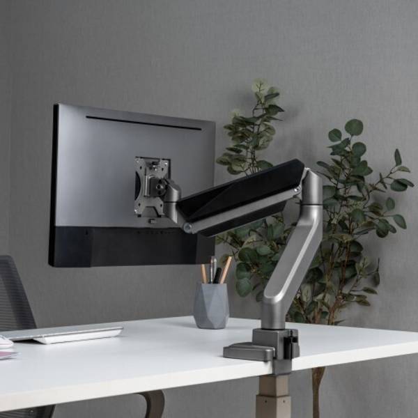 VSYS Economy Heavy-Duty Single Monitor Gas Spring Monitor Arm For Most 17"-49" Desk Mount Monitor Arm