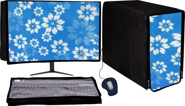 GUTSAV SALES COMPUTER COVER 3 SET 27 INCH for 27 inch MONITER, KEYBOARD, CPU, TV - DESKTOP COVER FULL SET 27 INCH