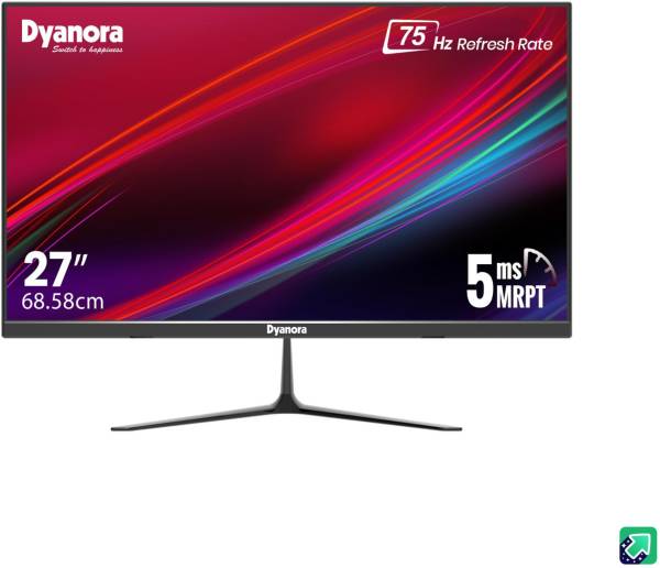 Dyanora 27 inch Full HD VA Panel Anti-Glare Screen with Ultra Slim Bezel-Less Design, Free Sync and 2 X 3W Inbuilt Speakers, Monitor (DY-MN27F0N)