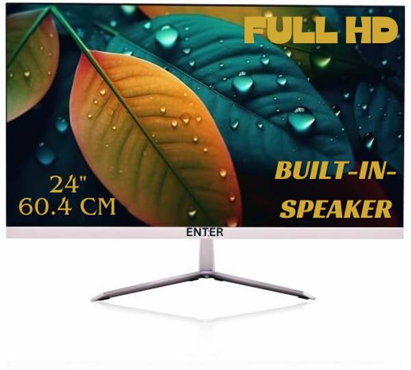 Enter 24 Inch Border Monitor Less In-Built Speaker 60.96 cm (24 inch) HD IPS Panel Gaming Monitor (24 INCH BORDER LESS)