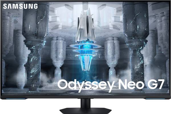SAMSUNG Odyssey Neo G7 43 inch 4K Ultra HD VA Panel with Smart TV, Gaming Hub, Game Bar, HDR600, Quantum Mini LED Gaming Monitor (LS43CG700NWXXL)